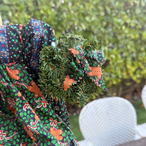 Vintage Lot Primitive Folk Art Handmade Dolls Snowman Santa Gingerbread Girl Boy - Picture 8 of 15